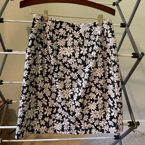Black and White Geoffrey Beene Skirt